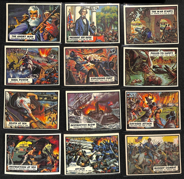  1962 Topps Civil War News Complete Set of 88 Cards
